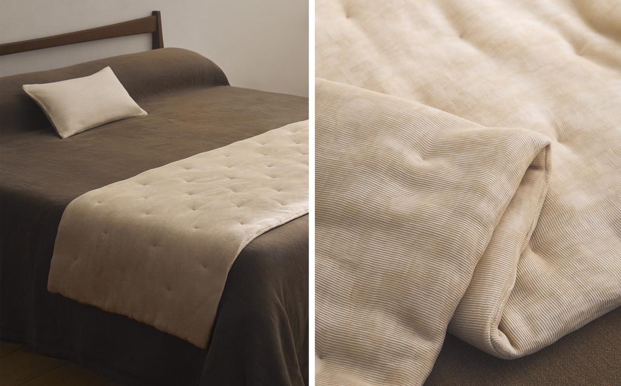 PLEATED FOOT OF THE BED QUILTED BEDSPREAD PLEATED FOOT OF THE BED QUILTED BEDSPREAD