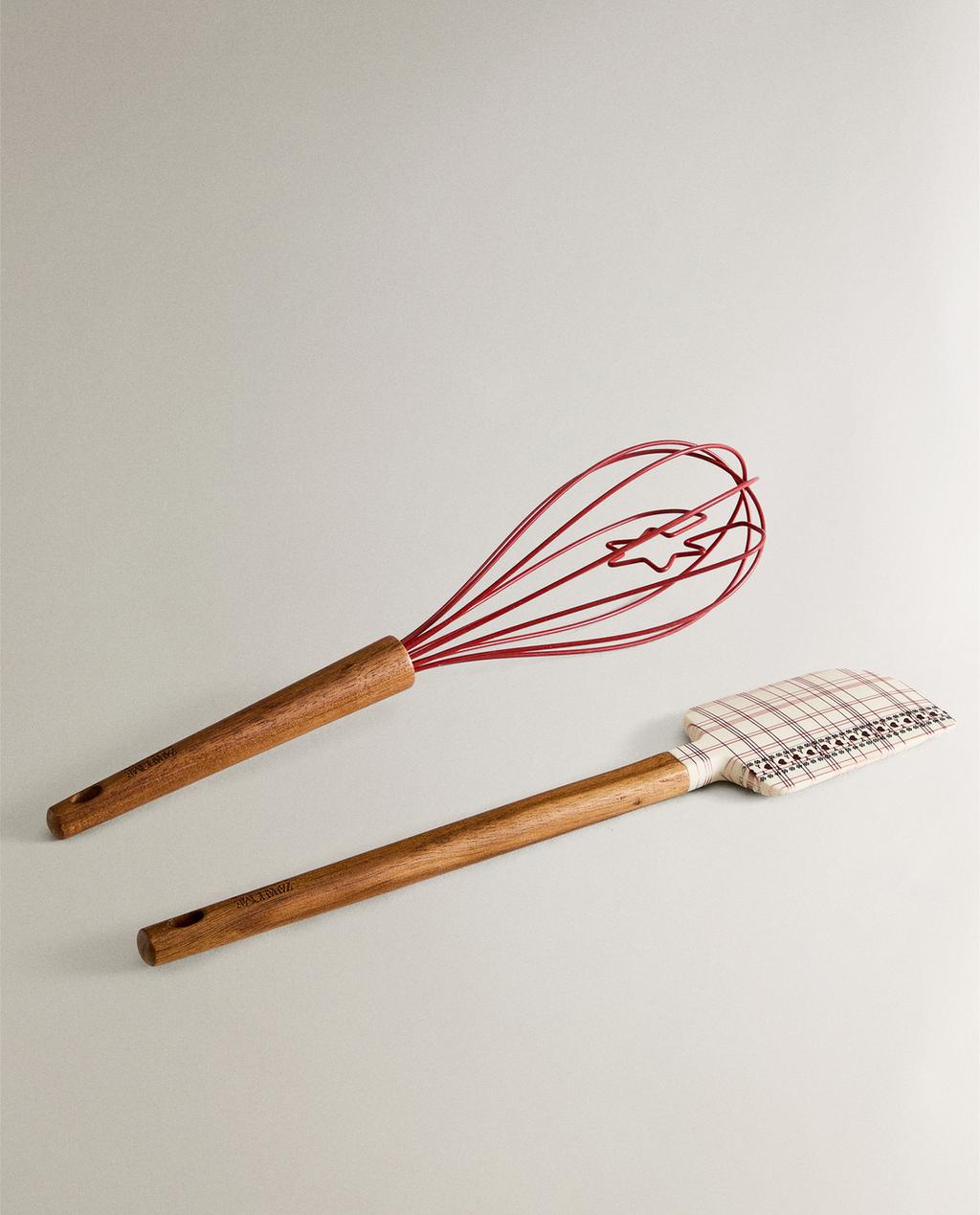 SILICONE CHRISTMAS WHISK AND SPATULA SET (SET OF 2)