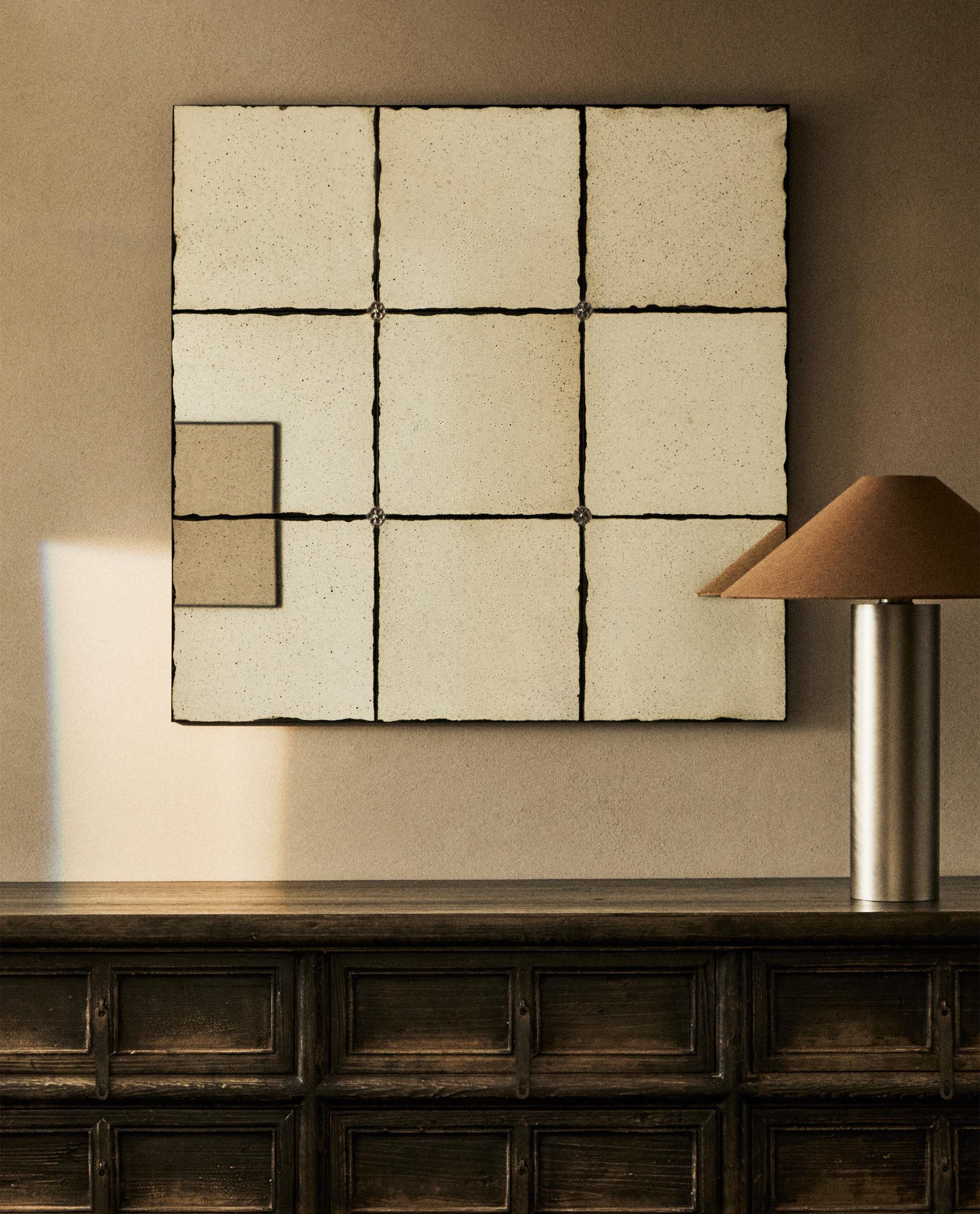 SQUARE AGED EFFECT MIRROR | Zara Home United States of America