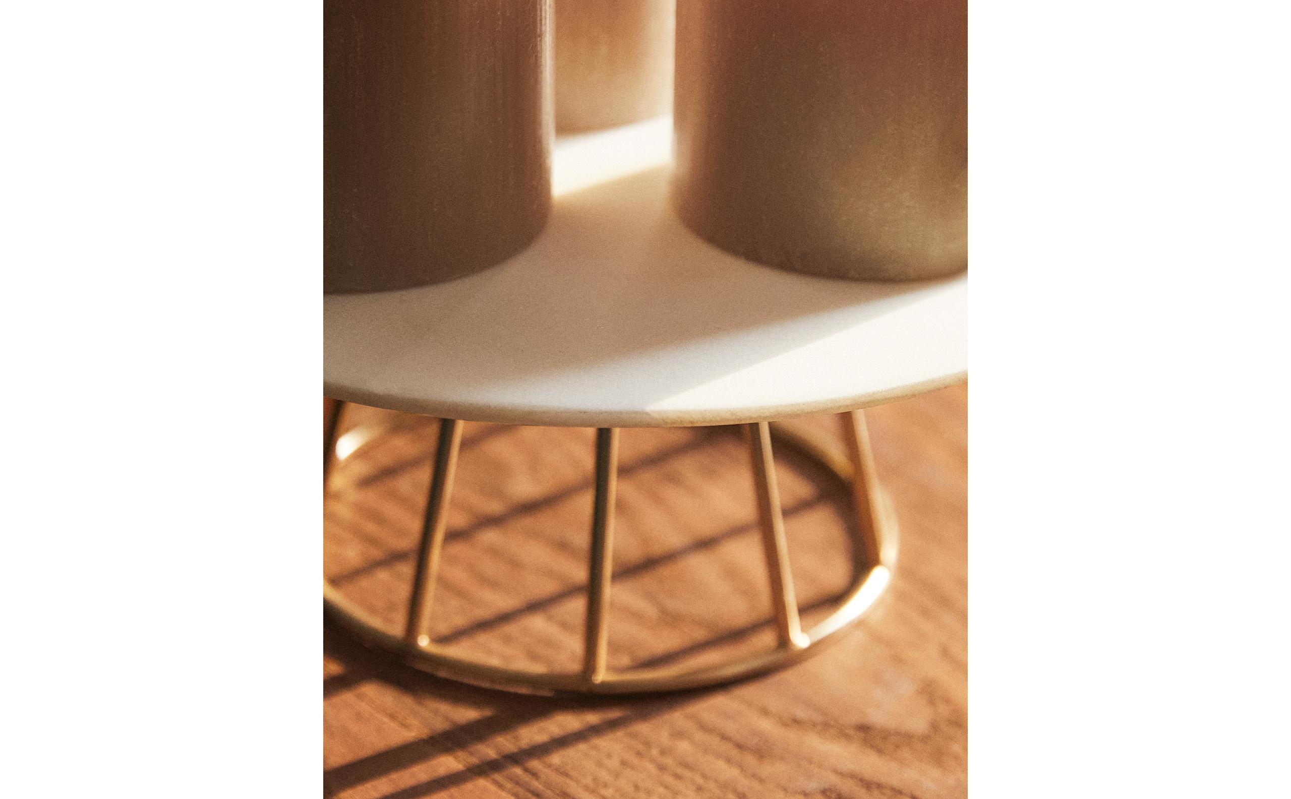 MARBLE AND METAL TEALIGHT HOLDER product thumbnail 11