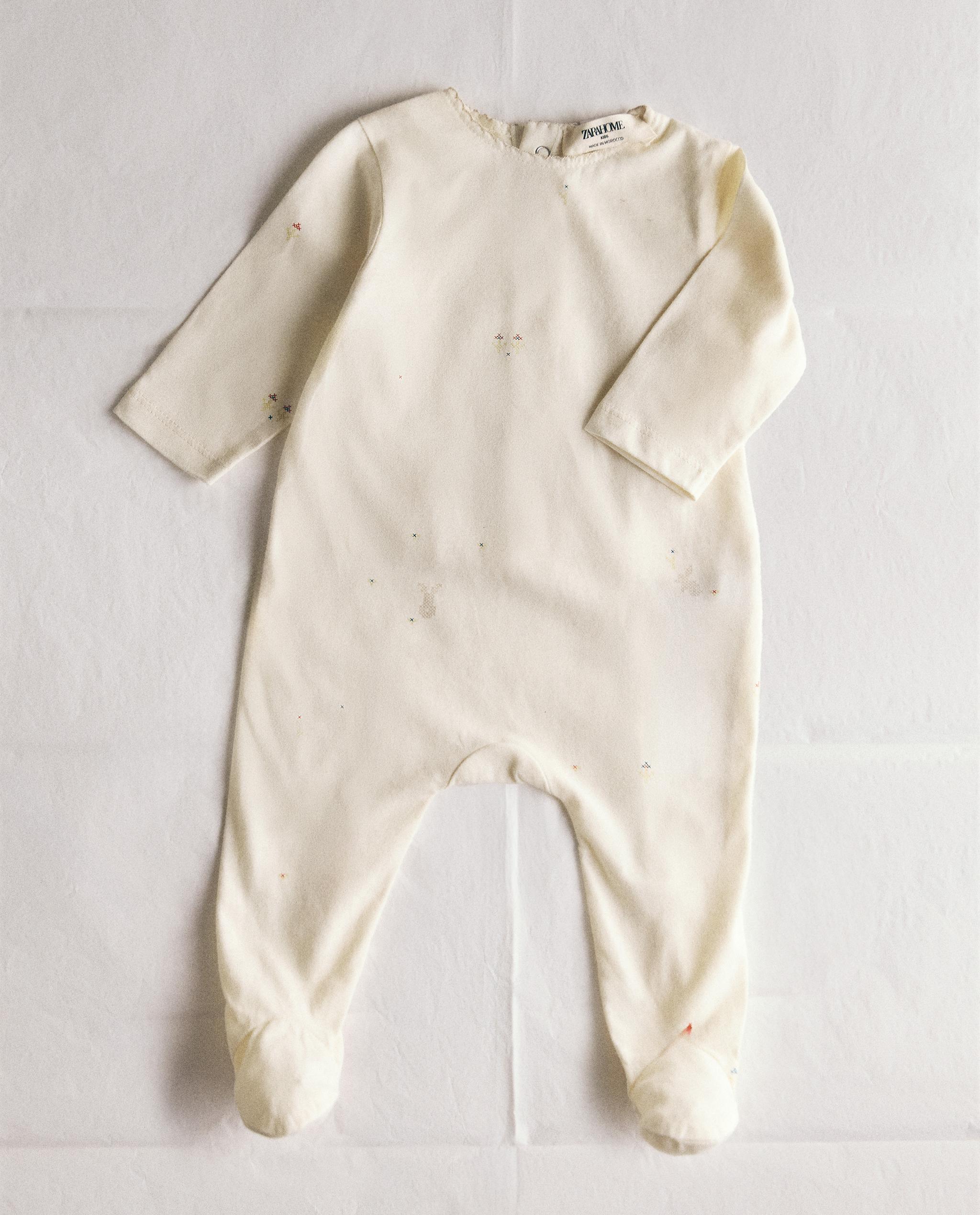 CHILDREN'S RABBIT AND FLORAL ROMPER product thumbnail 7