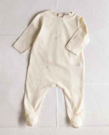 Kids Bunny and Floral Footed Romper