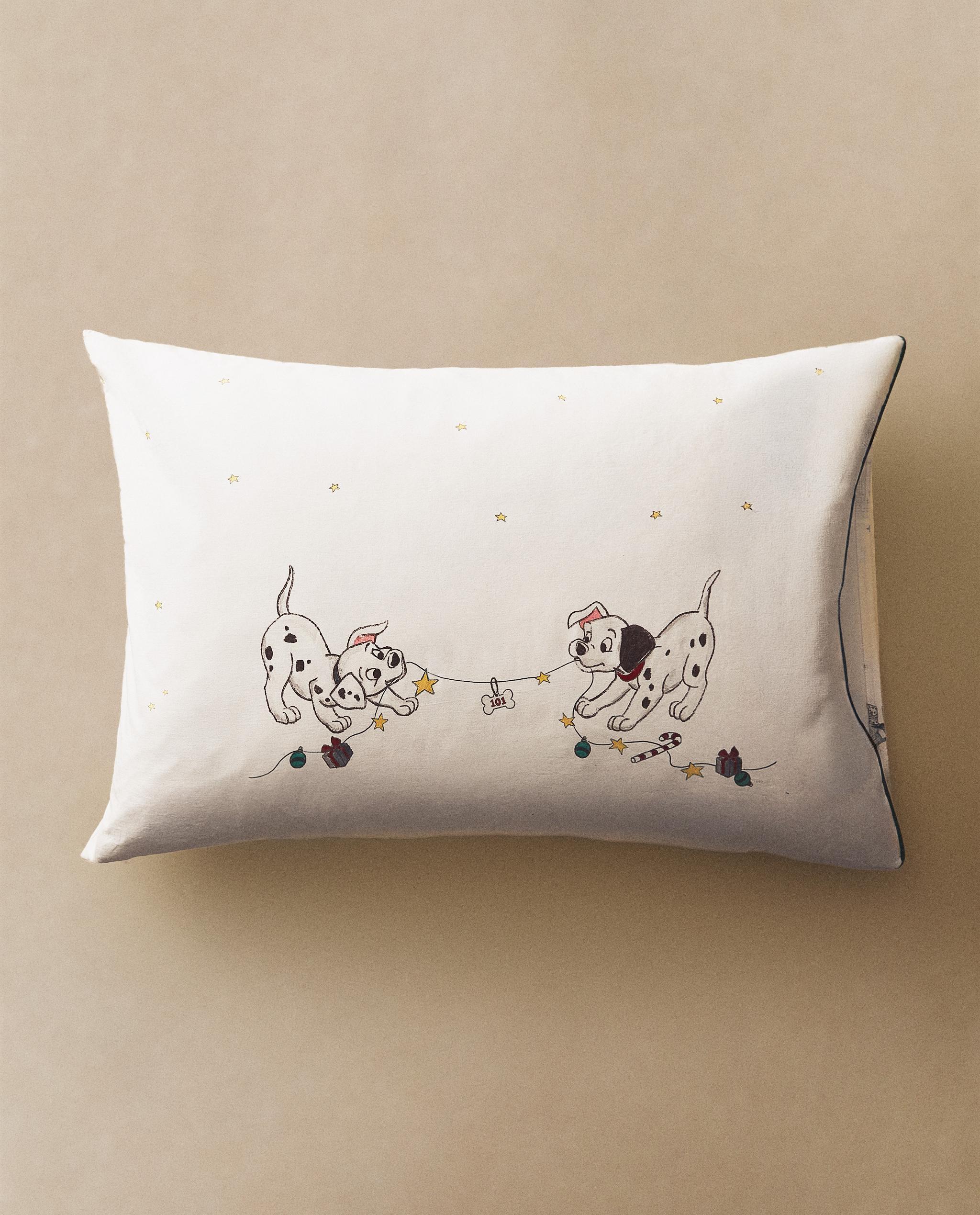 FUNDA ALMOHADA INFANTIL ALGODÓN NAVIDAD (200 HILOS) 101 DÁLMATAS ...