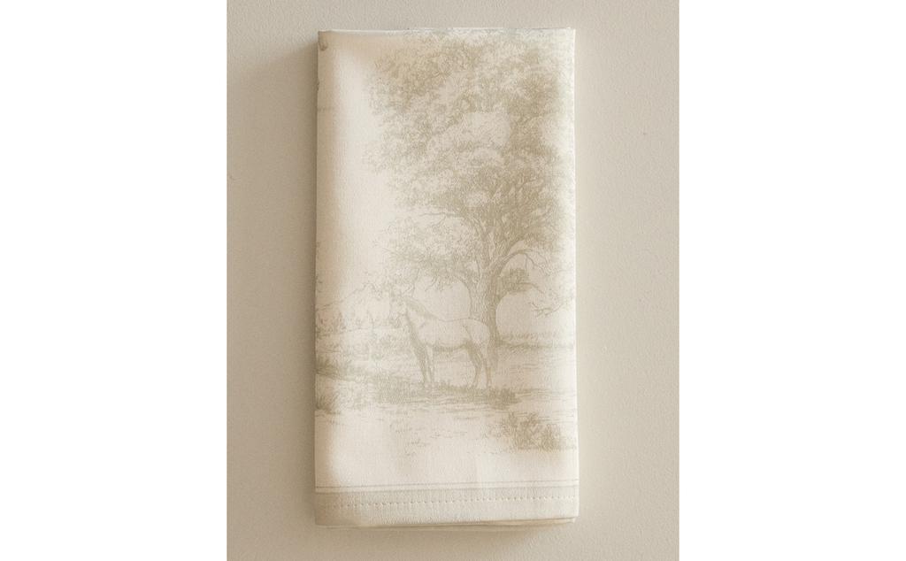 طقم فوط مائدة بطبعة توال دو جوي (طقم من قطعتين) طقم فوط مائدة بطبعة توال دو جوي (طقم من قطعتين)