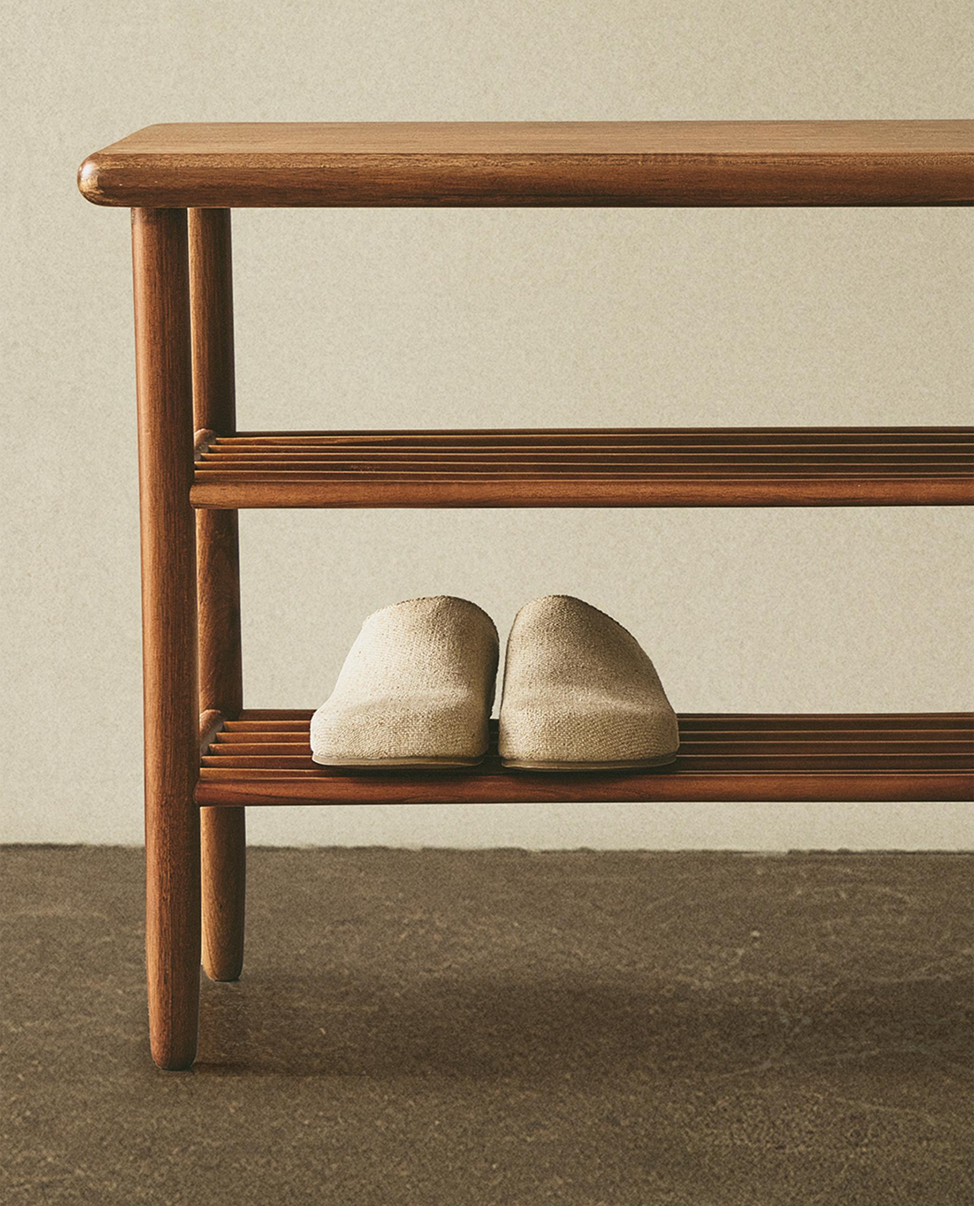 ACACIA WOOD SHOE BENCH - FURNITURE - BATHROOM | Zara Home United Kingdom