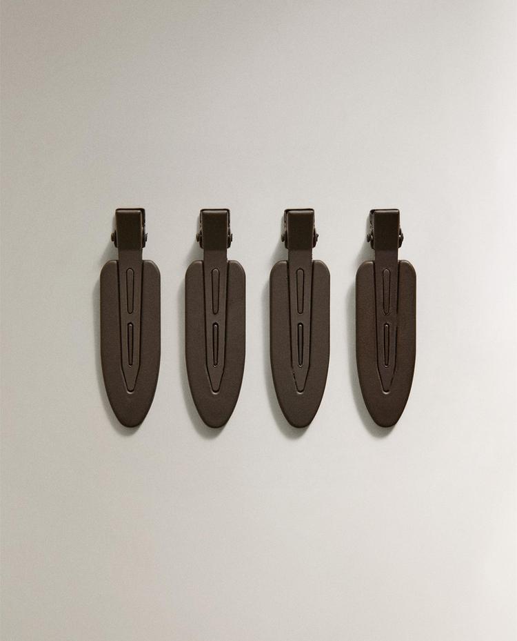 PACK OF FLAT HAIR CLIPS (PACK OF 4) PACK OF FLAT HAIR CLIPS (PACK OF 4)