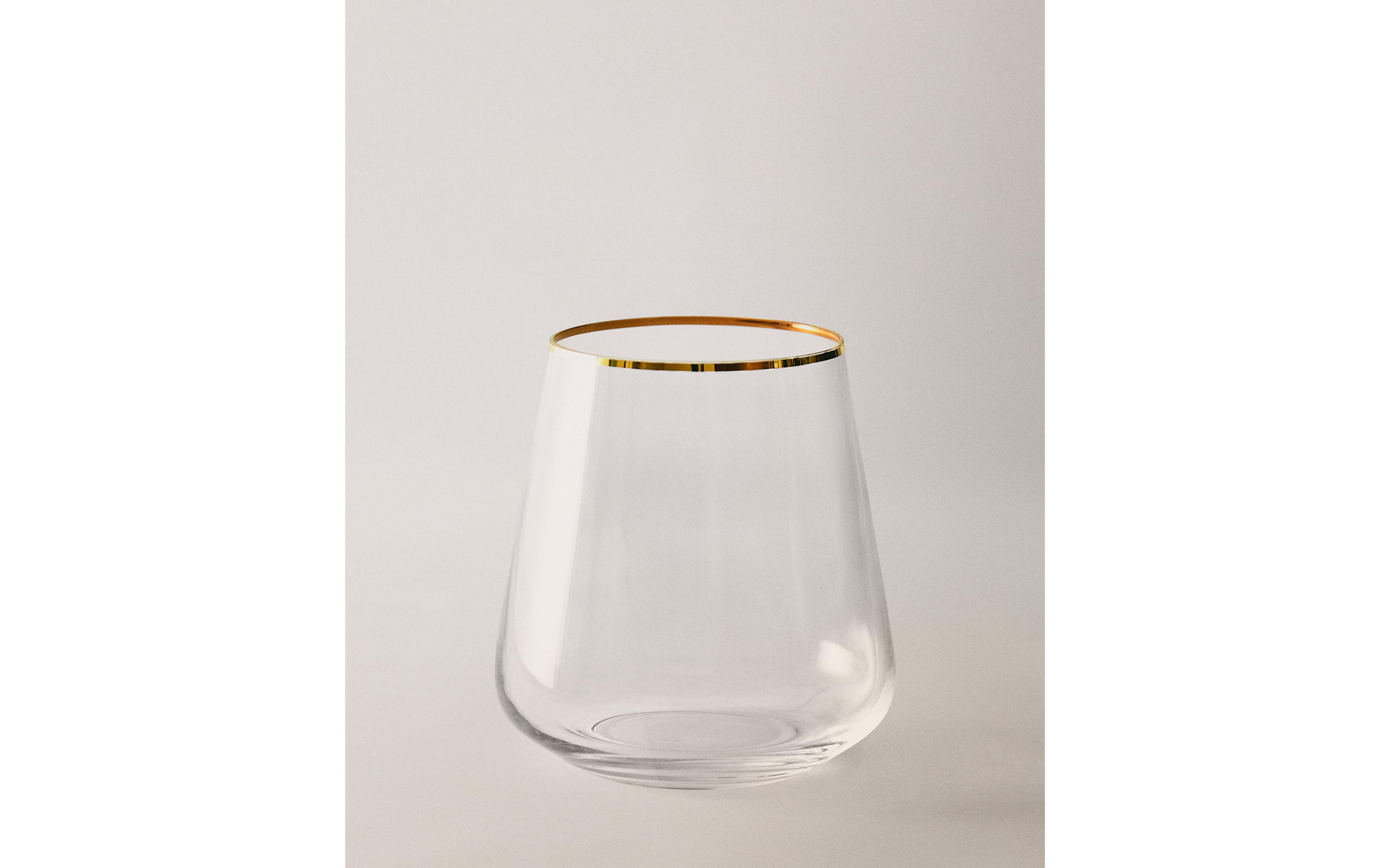 BOHEMIA CRYSTAL TUMBLER WITH GOLD RIM product thumbnail 4