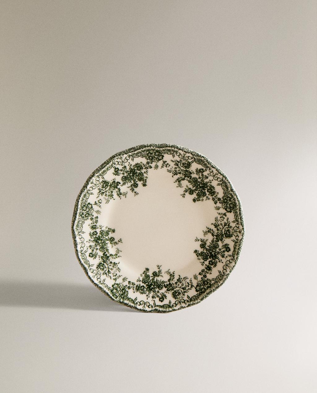 FLORAL EARTHENWARE SIDE PLATE