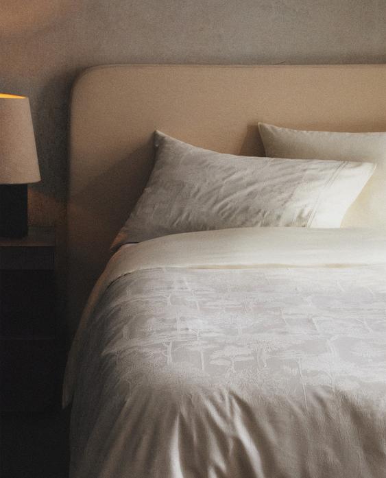 SATEEN JACQUARD DUVET COVER
