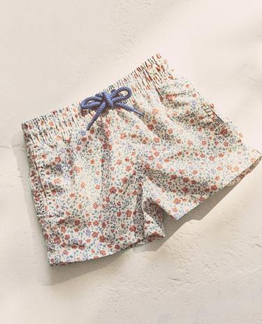 KIDS' FLORAL BEACH SWIMSUIT