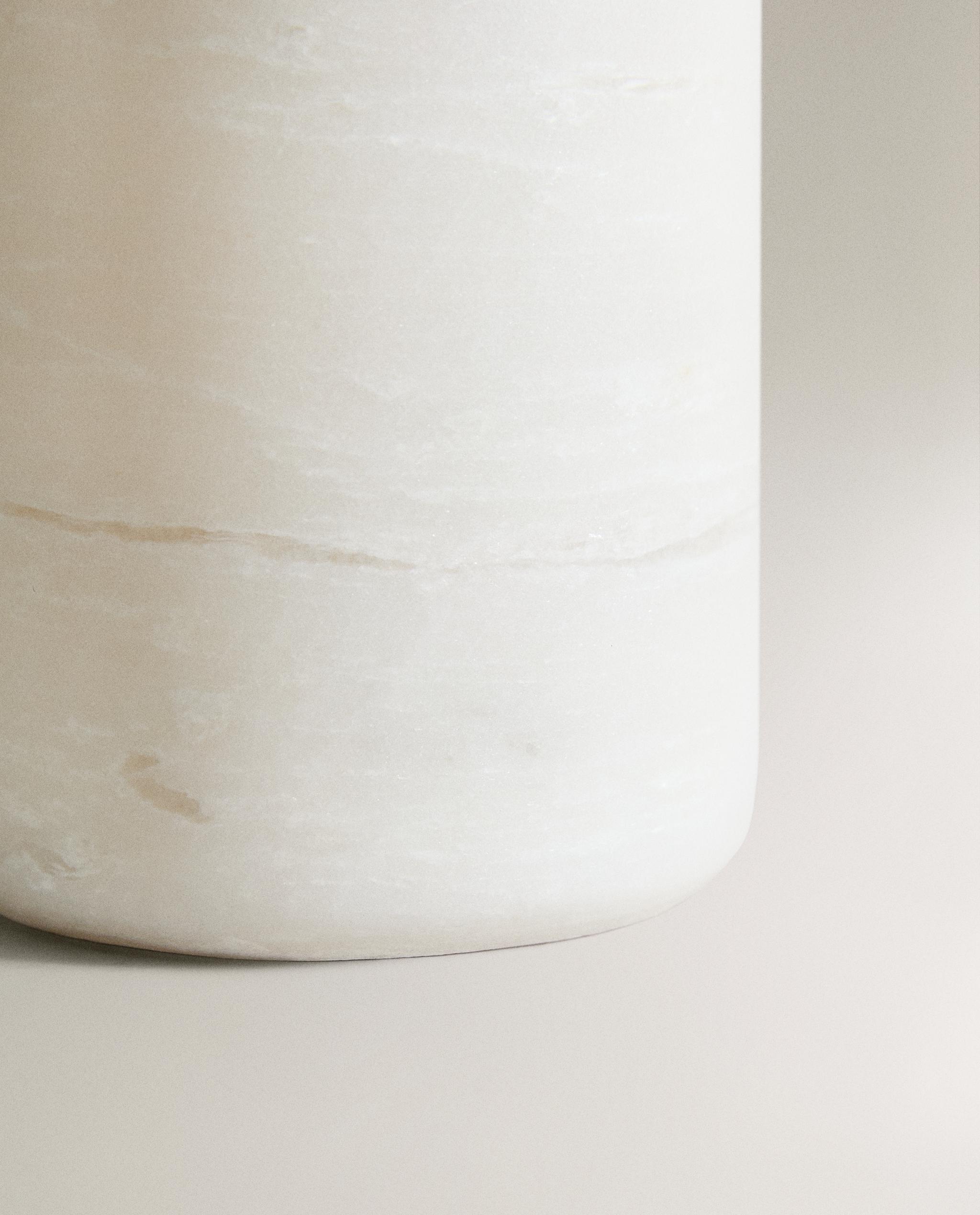 WHITE MARBLE SOAP DISPENSER