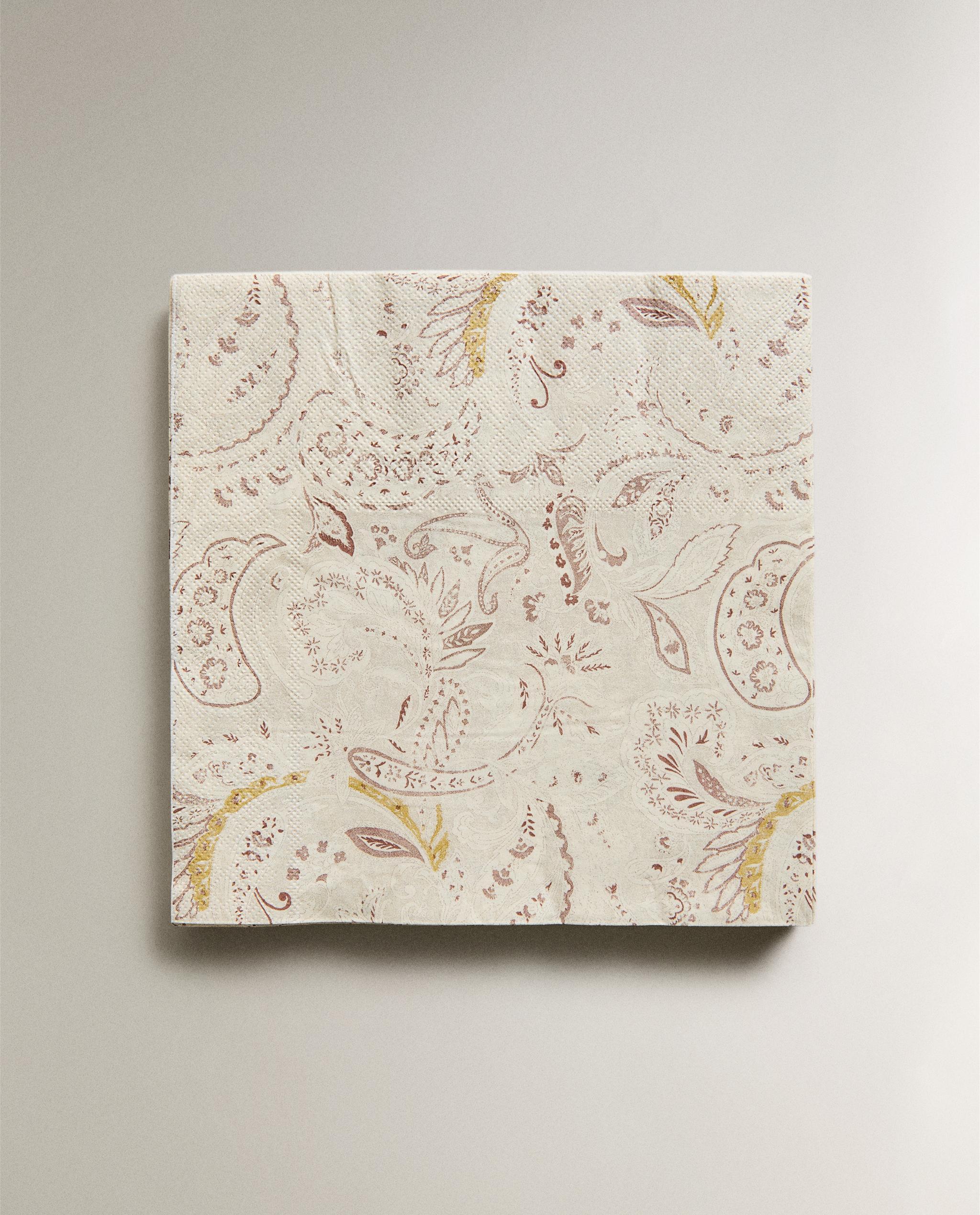 PACK OF PAISLEY PAPER NAPKINS (PACK OF 20) product thumbnail 2