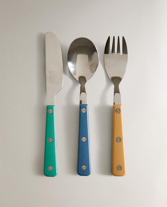 KIDS' COLOURED CUTLERY SET KIDS' COLOURED CUTLERY SET