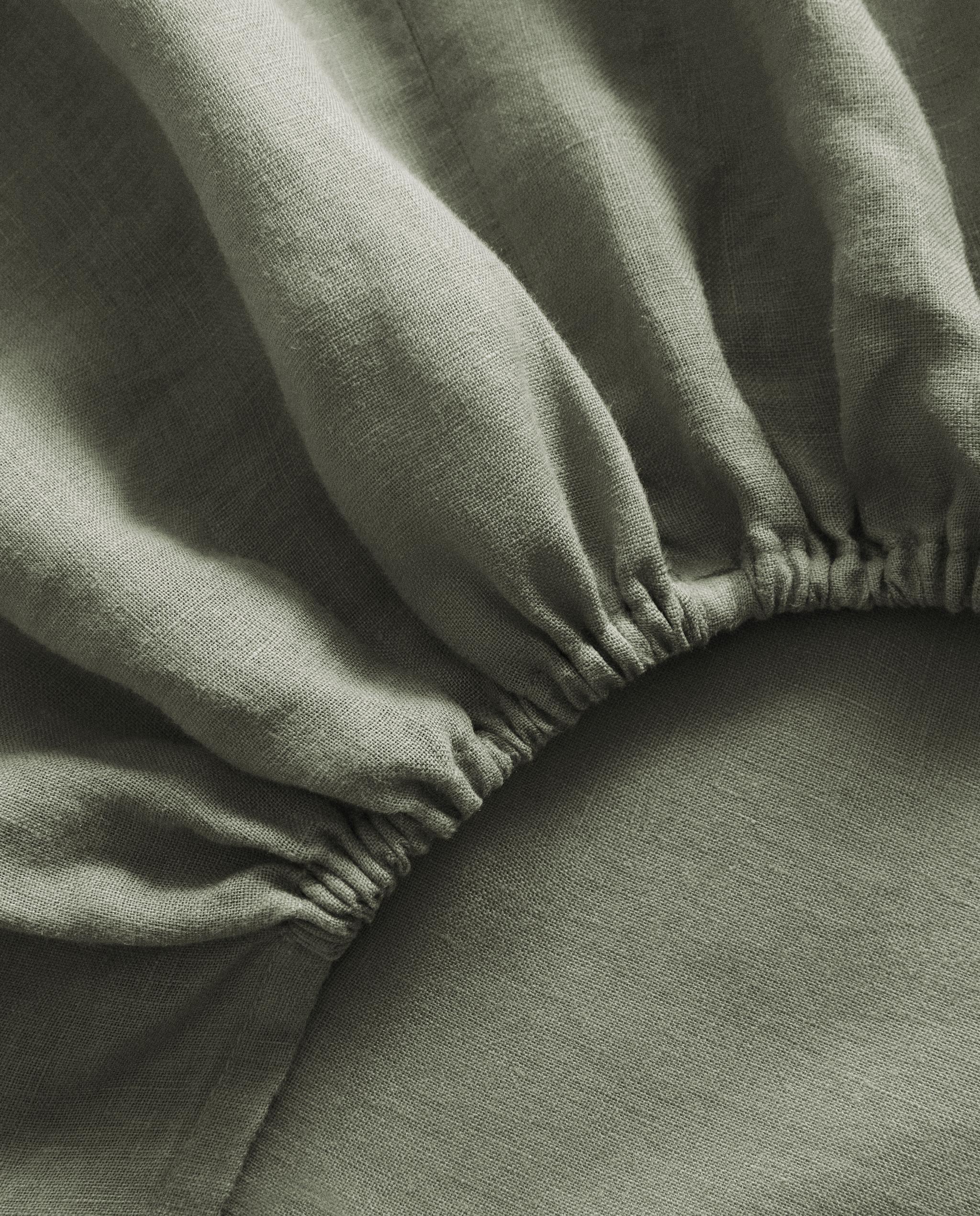 (140 GSM) WASHED LINEN FITTED SHEET product thumbnail 20