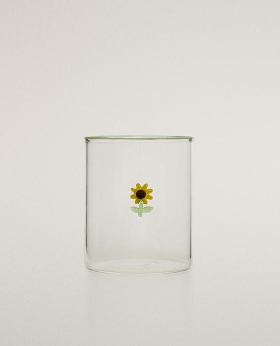 SONNENBLUMEN-GLAS AUS BOROSILIKATGLAS