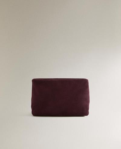 SPLIT LEATHER WASH BAG