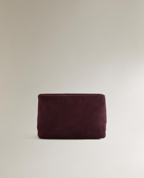 KOSMETYCZKA ZE SKÓRY ZAMSZOWEJ KOSMETYCZKA ZE SKÓRY ZAMSZOWEJ