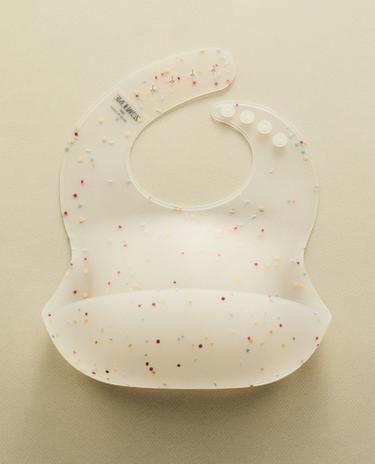 BABERO INFANTIL SILICONA CONFETI