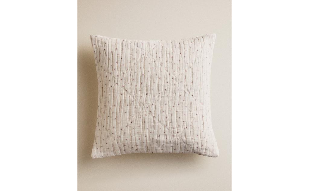 غلاف وسادة موسلين للأطفال بأزهار