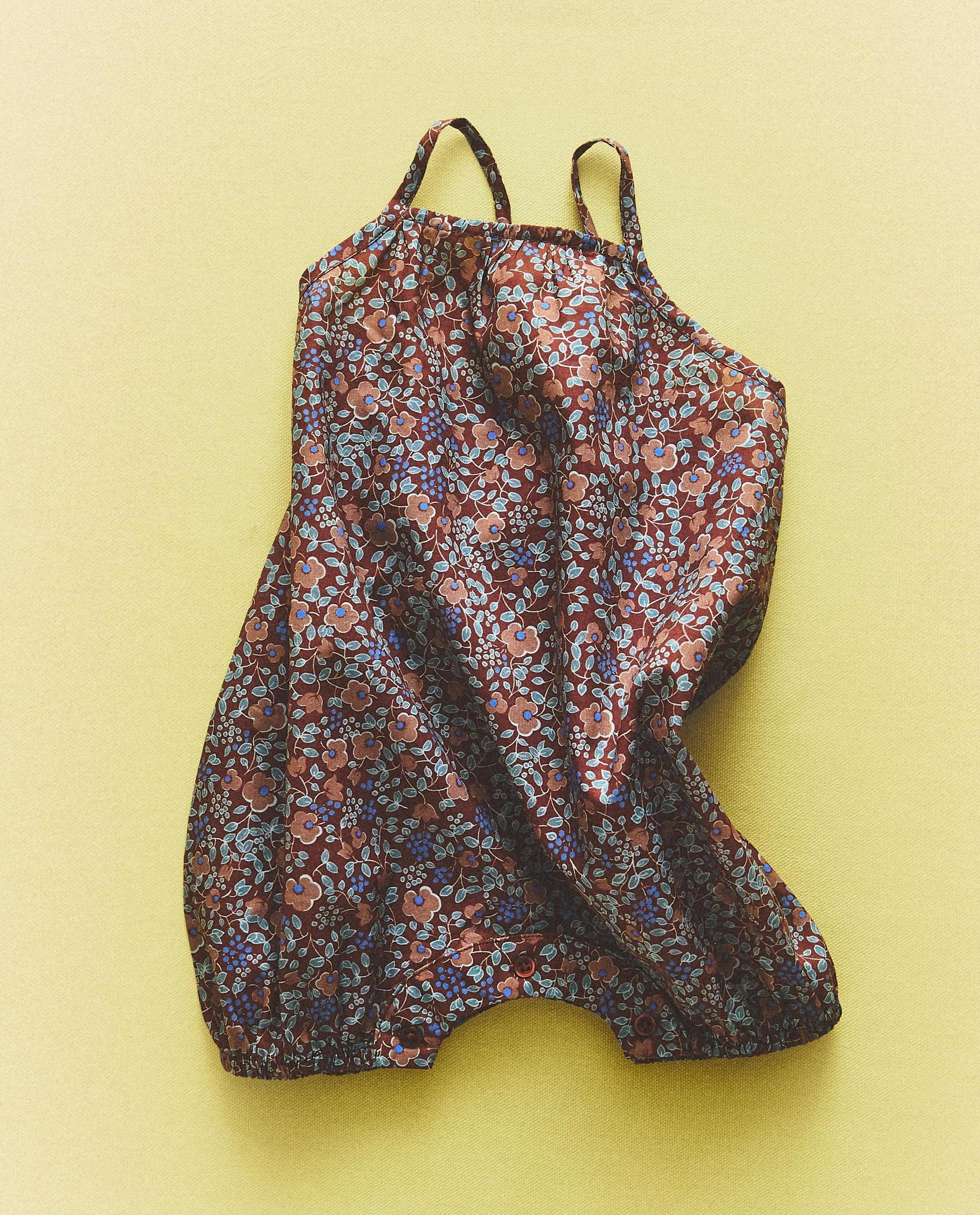 FLORAL BABY BEACH DUNGAREES FLORAL BABY BEACH DUNGAREES