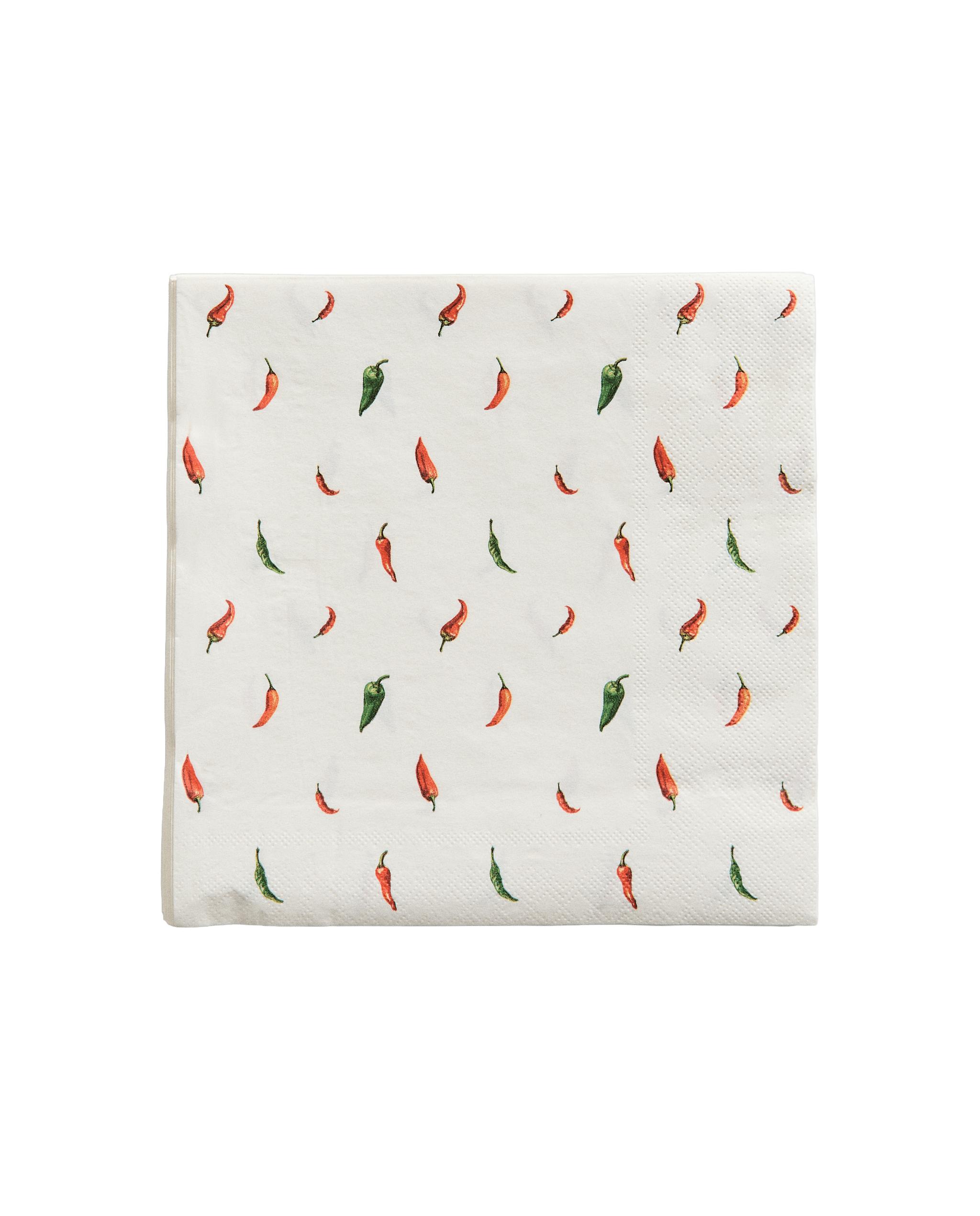 PACK OF CHILLI PAPER NAPKINS (PACK OF 20) product thumbnail 6