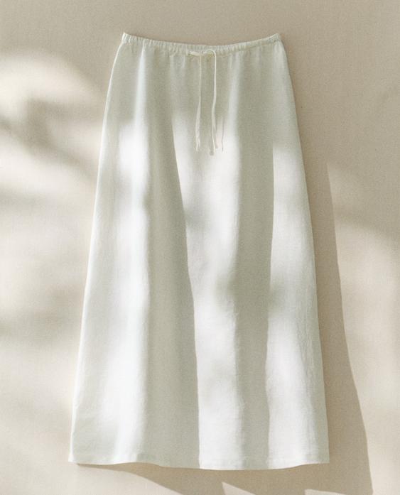 LONG LINEN SKIRT