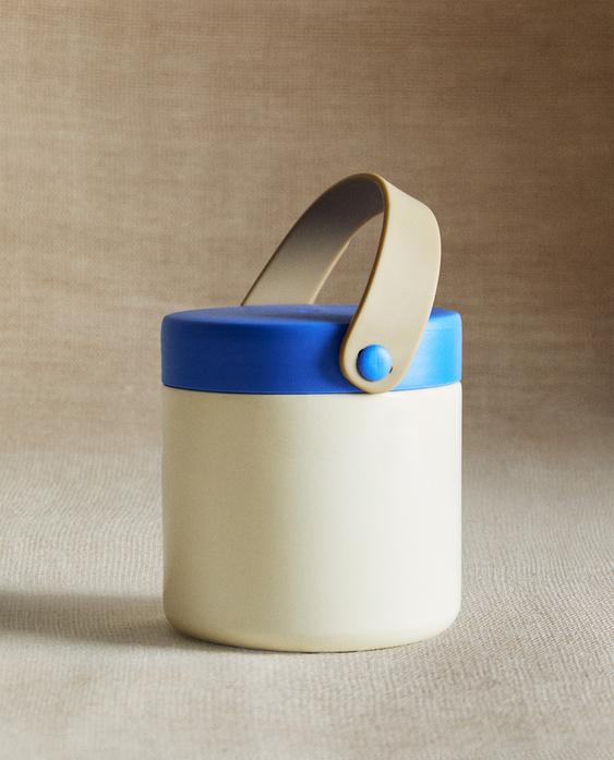 LANCHEIRA INFANTIL SILICONE EM CONTRASTE