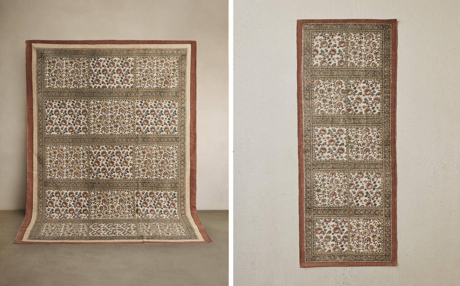 ALFOMBRA BLOCK PRINT ALGODÓN ALFOMBRA BLOCK PRINT ALGODÓN