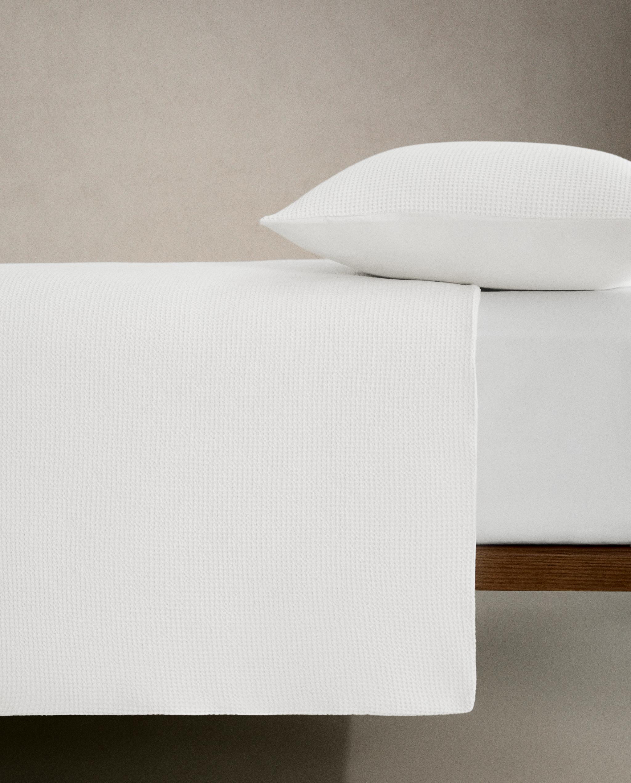 MINI WAFFLE-KNIT COTTON DUVET COVER product thumbnail 2