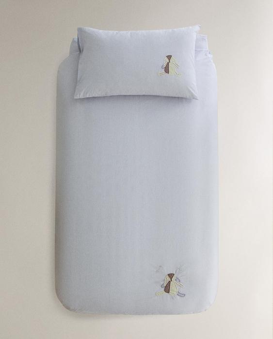 FUNDA NÓRDICA INFANTIL ALGODÓN CONEJO
