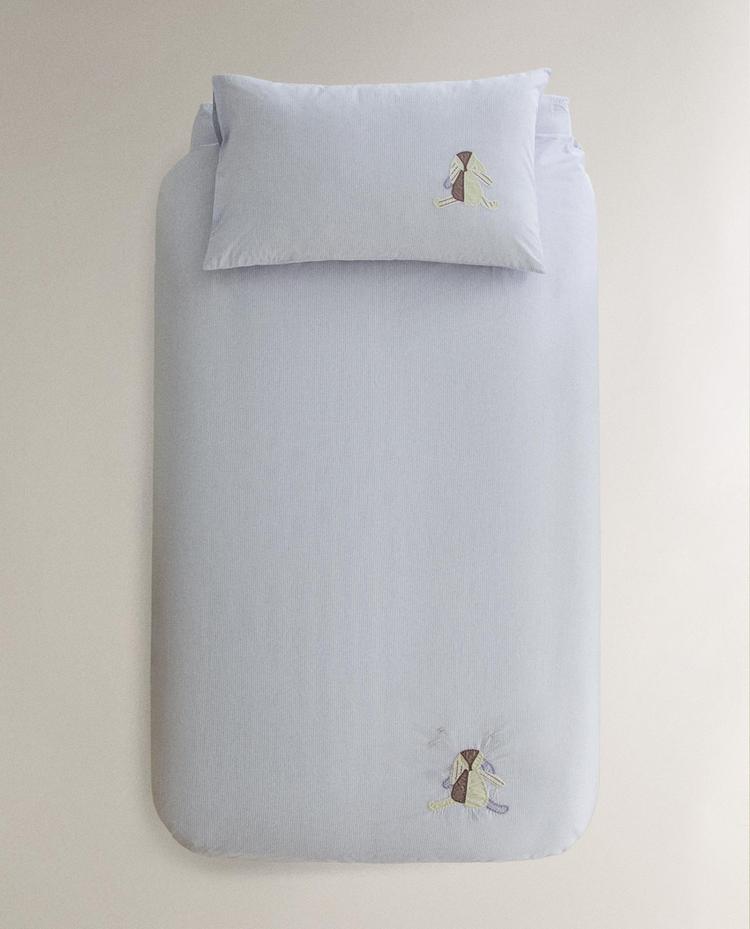 HOUSSE DE COUETTE ENFANT COTON LAPIN