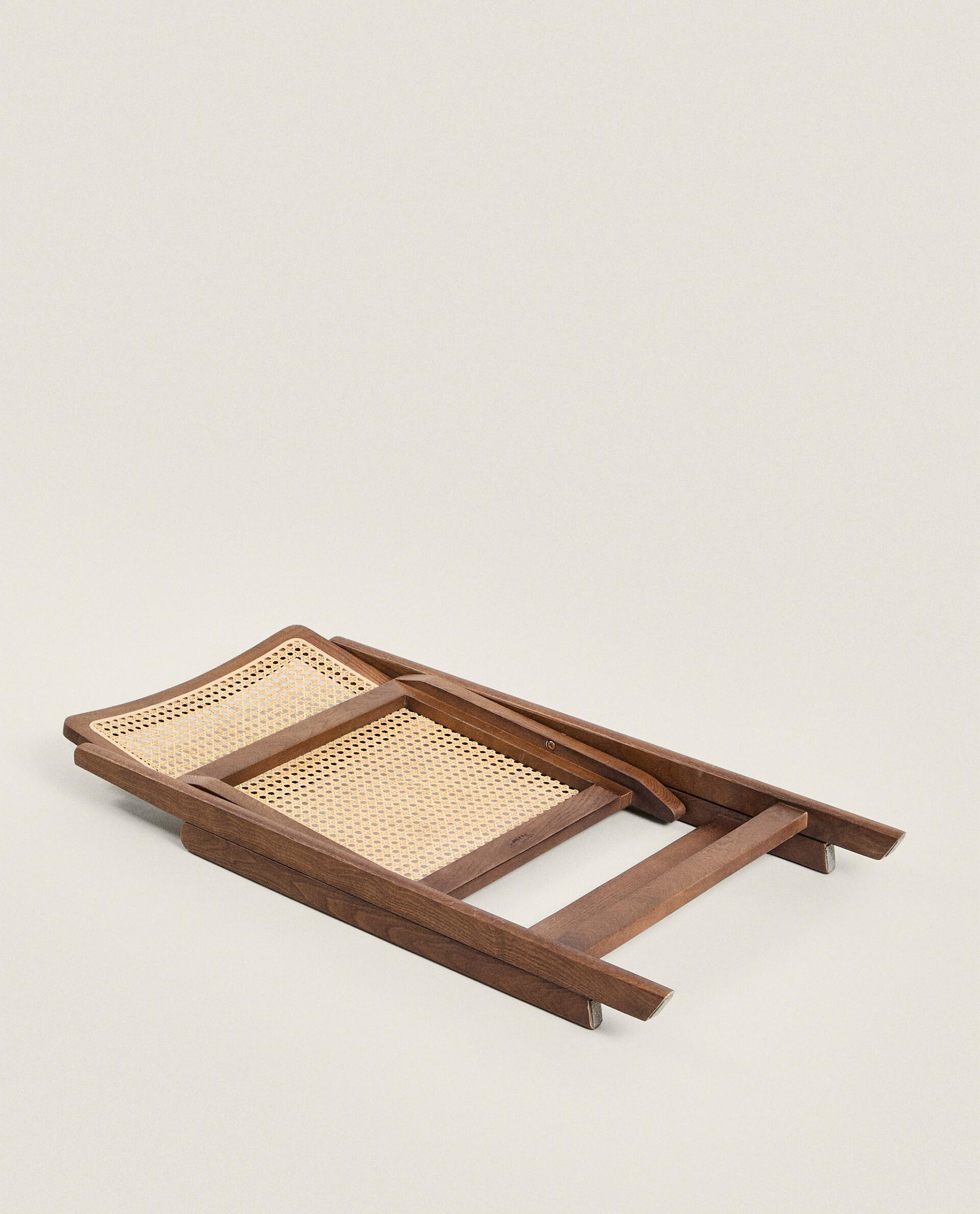 ウッド＆ラタン フォールディング チェア | Zara Home 日本/Japan