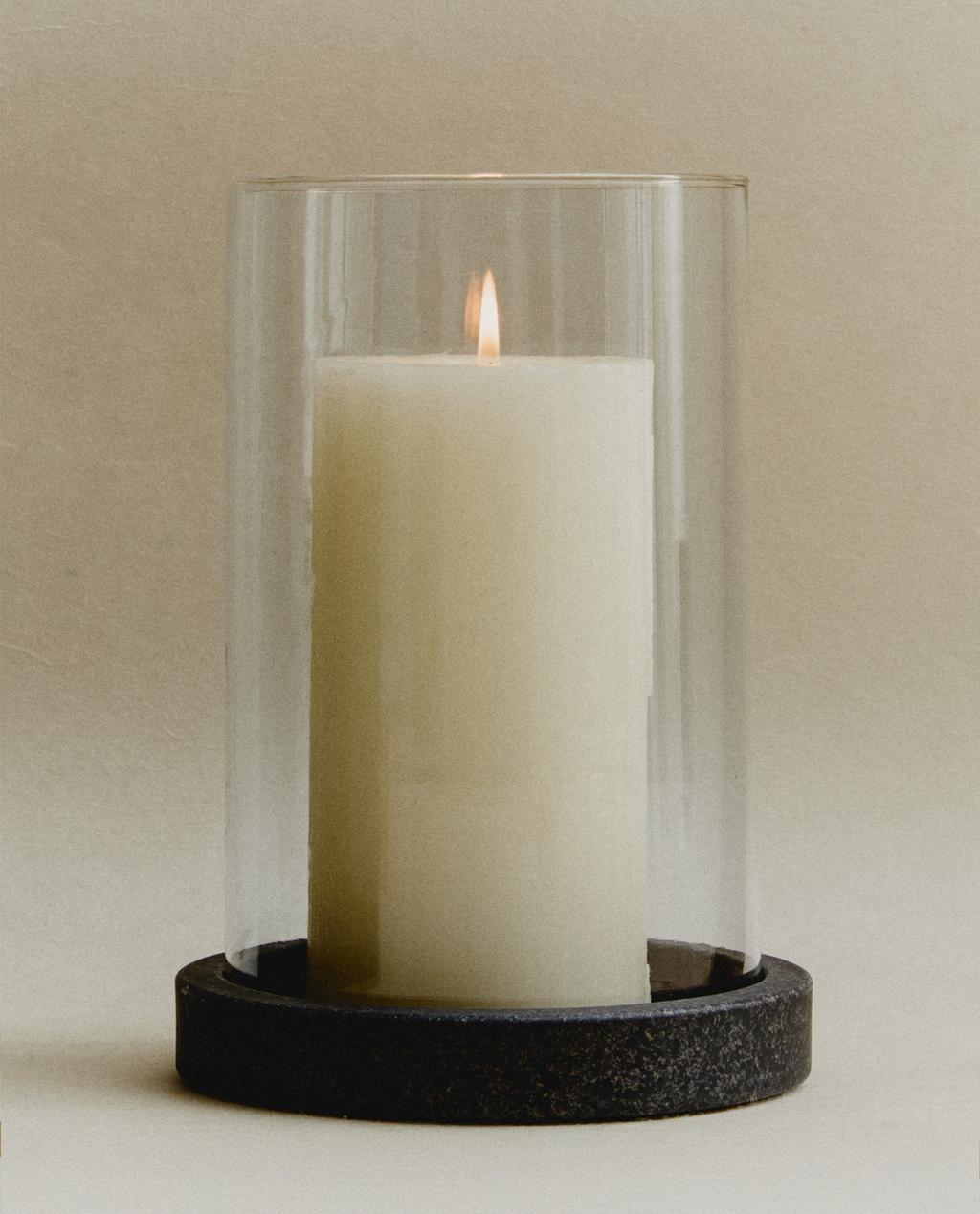 GLASS LANTERN VASE GLASS LANTERN VASE