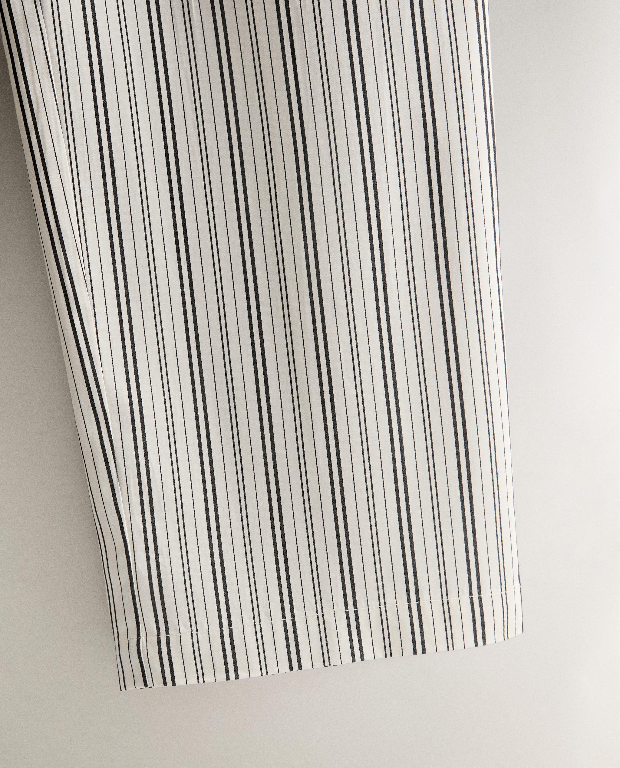 STRIPED COTTON TROUSERS product thumbnail 5
