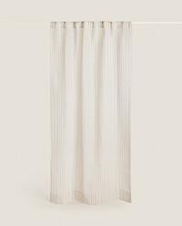 LOW OPACITY MULTICOLOURED STRIPED CURTAIN product thumbnail 2