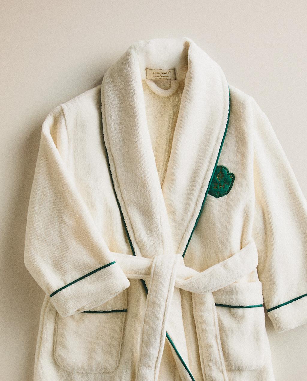 X THE ANIMALS OBSERVATORY KIDS’ DRESSING GOWN WITH LOGO X THE ANIMALS OBSERVATORY KIDS’ DRESSING GOWN WITH LOGO