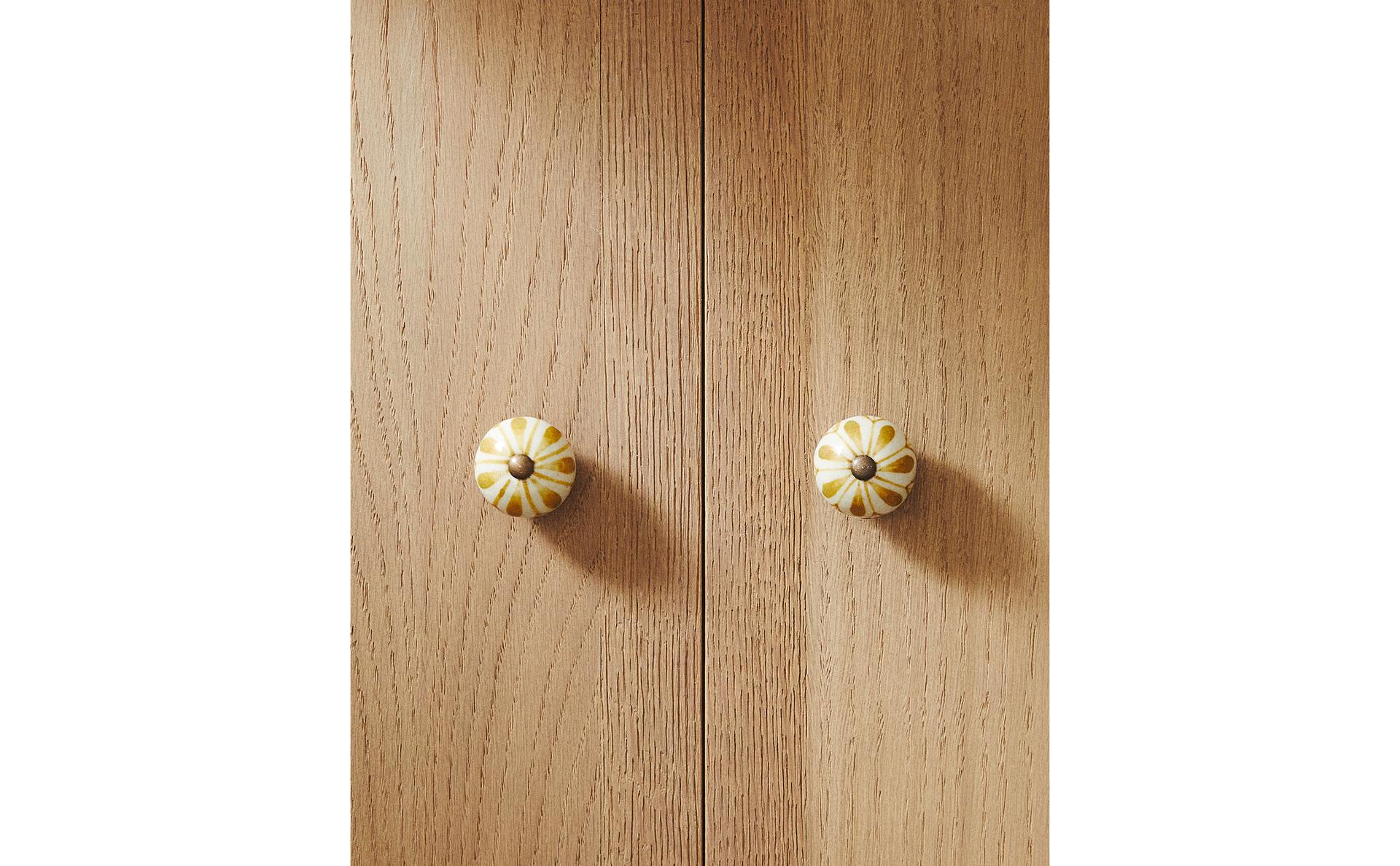 PACK OF CERAMIC FLOWER DOOR KNOBS (PACK OF 2)