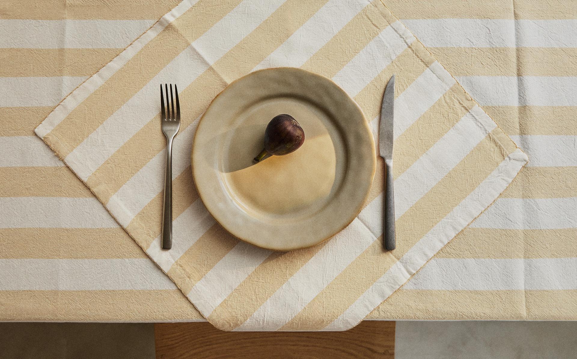 DYED THREAD STRIPED TABLECLOTH DYED THREAD STRIPED TABLECLOTH