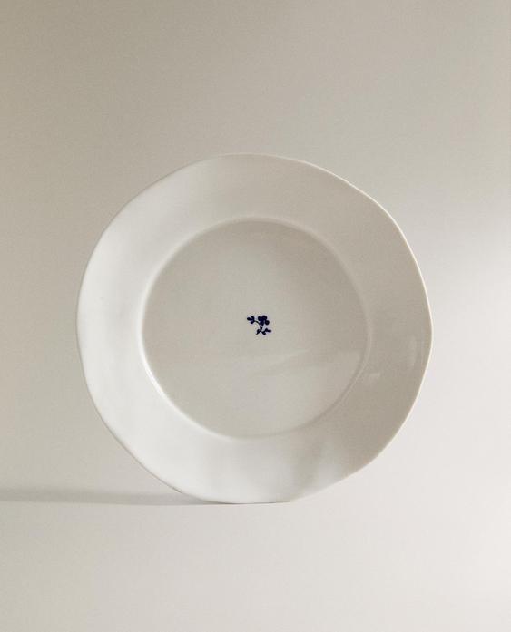 ASSIETTE PLATE PORCELAINE FLORALE