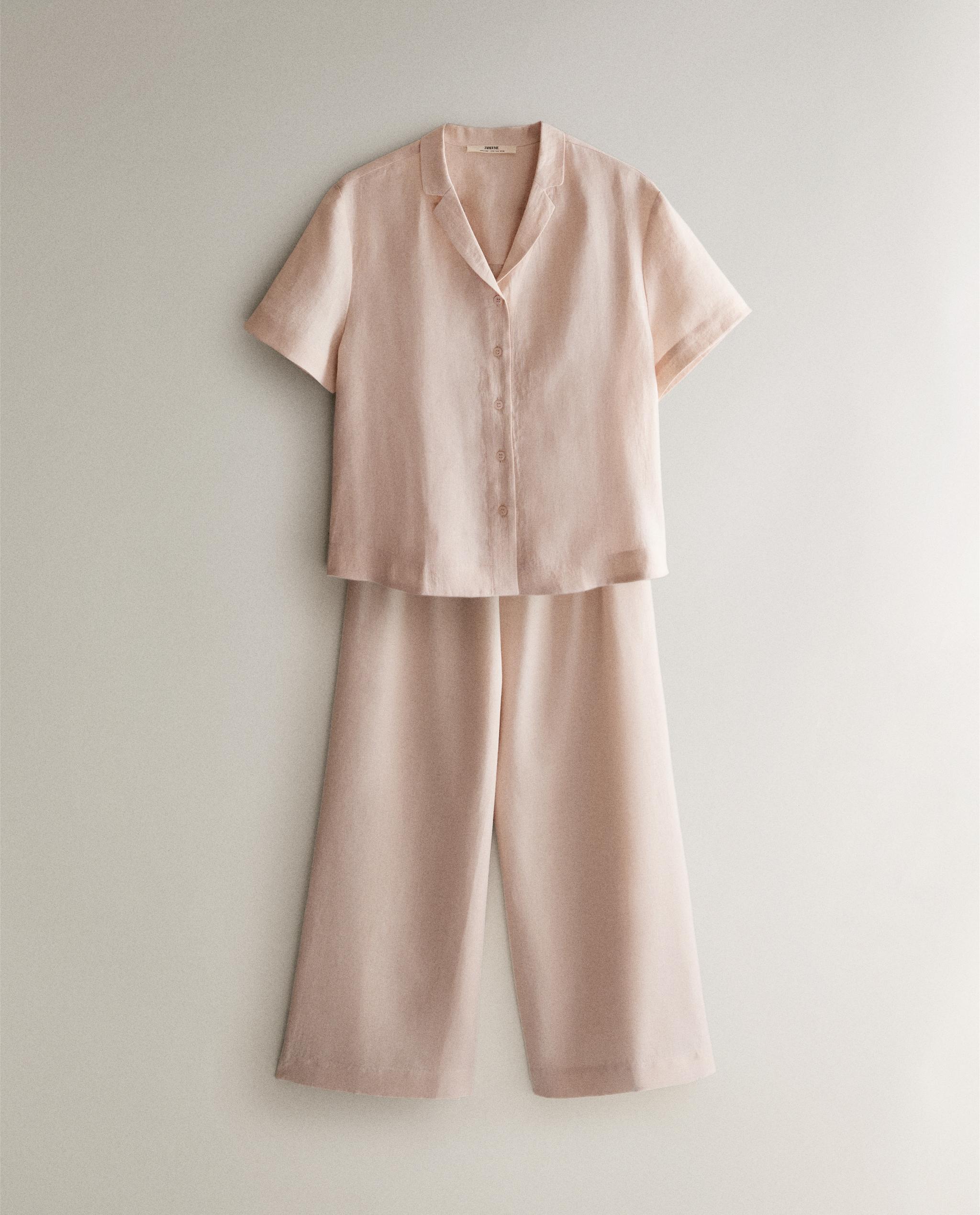 SHORT-SLEEVED LINEN SHIRT product thumbnail 4