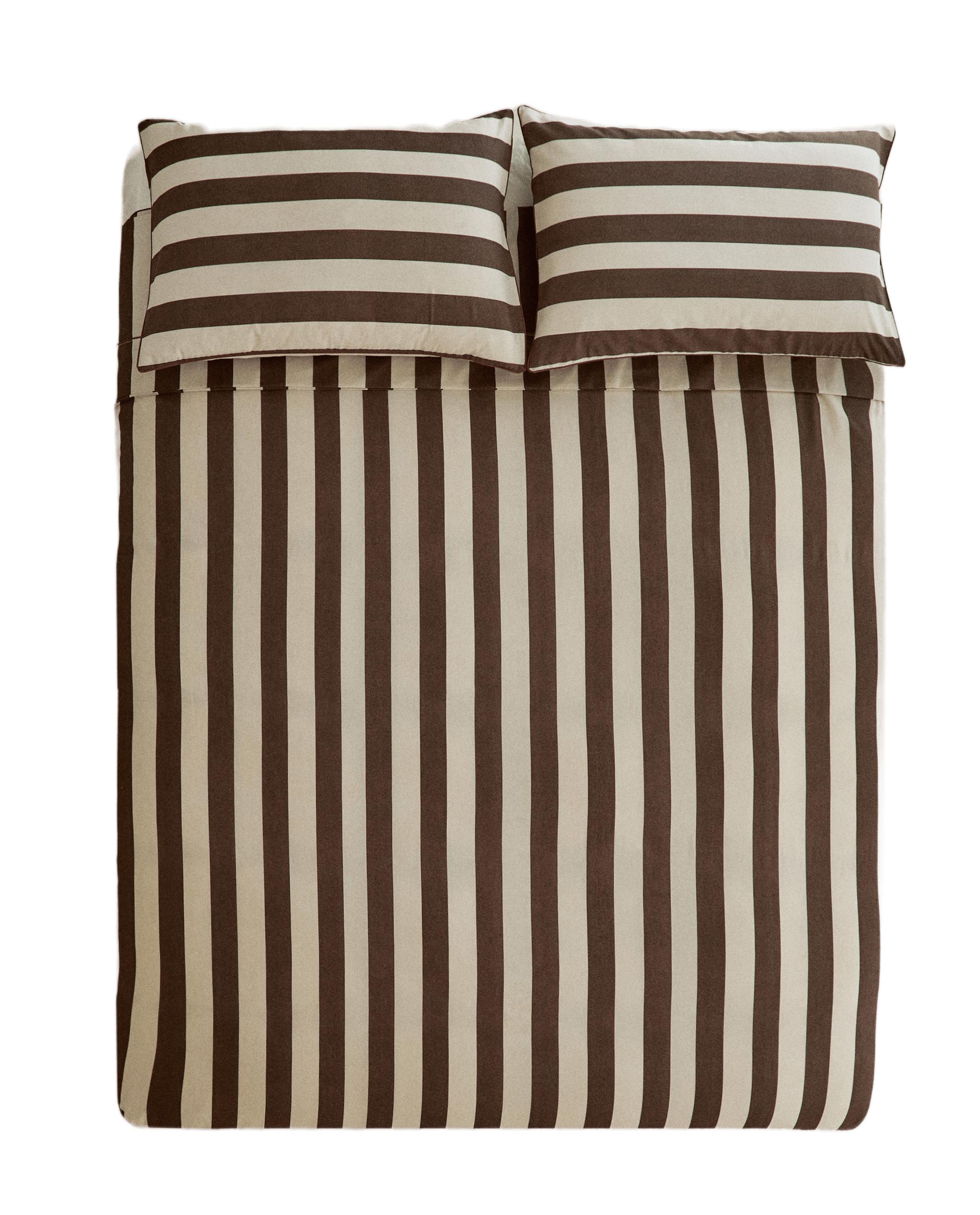 STRIPED WASHED COTTON DUVET COVER product thumbnail 18