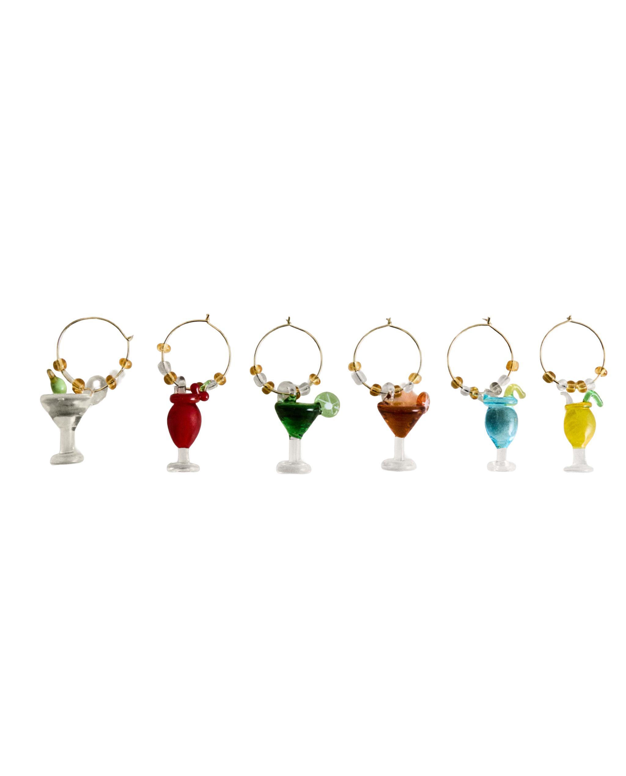 PACK OF GLASS COCKTAIL CHARMS (PACK OF 6) product thumbnail 6
