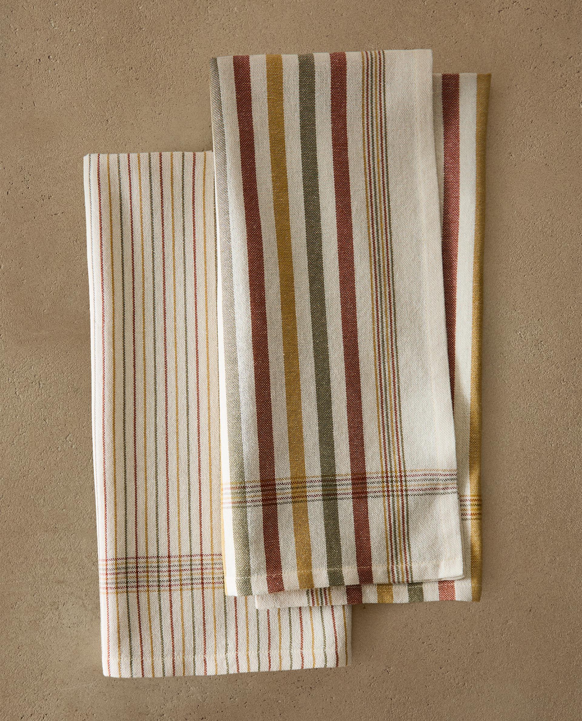 DYED THREAD KITCHEN TOWEL (SET OF 2)