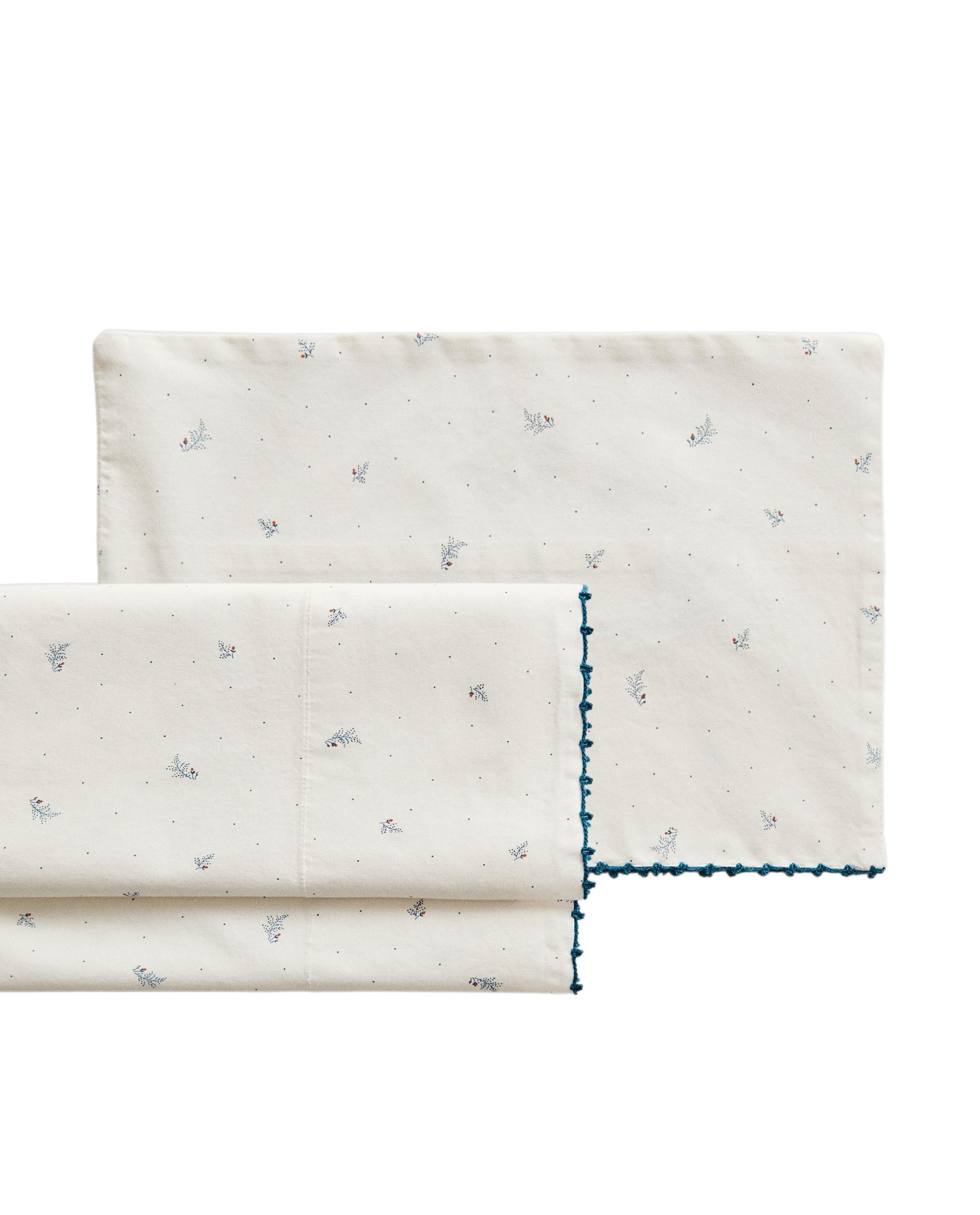 LEAVES AND POLKA DOTS MINI COT SHEET SET product thumbnail 7