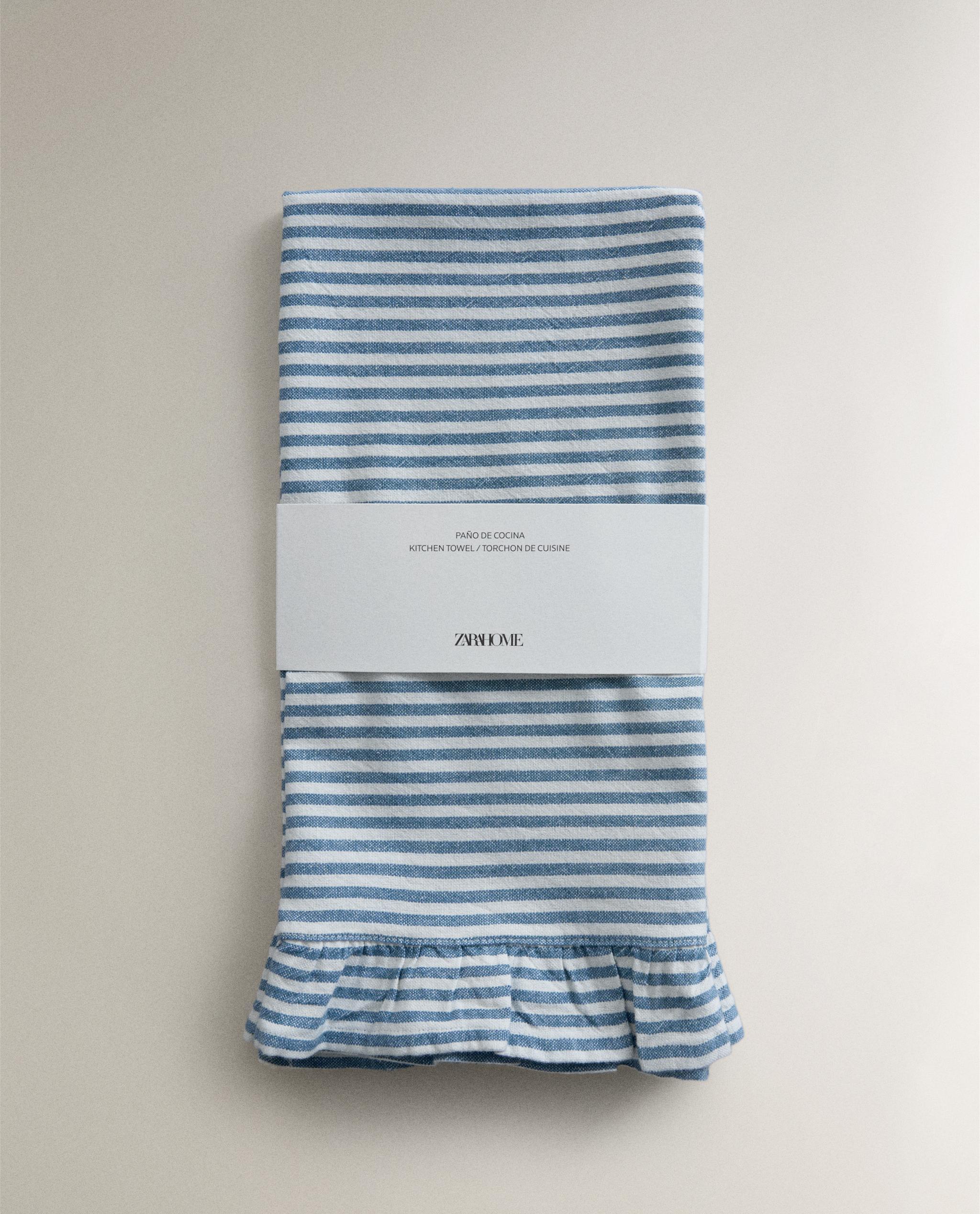 STRIPED TEA TOWEL WITH RUFFLE TRIM product thumbnail 14