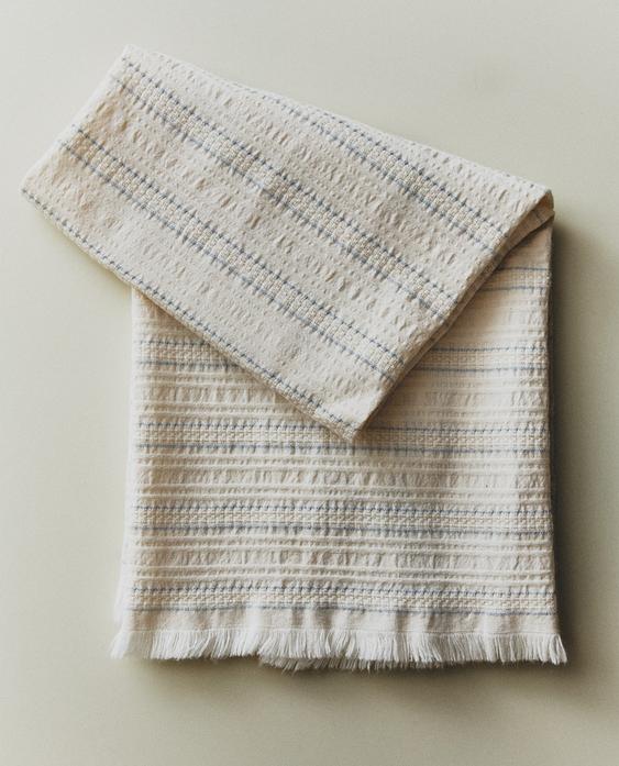 WAFFLE-KNIT TEA TOWEL WAFFLE-KNIT TEA TOWEL