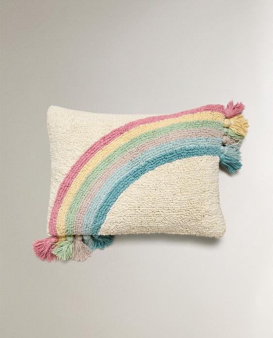 KIDS' RAINBOW CUSHION COVER KIDS' RAINBOW CUSHION COVER