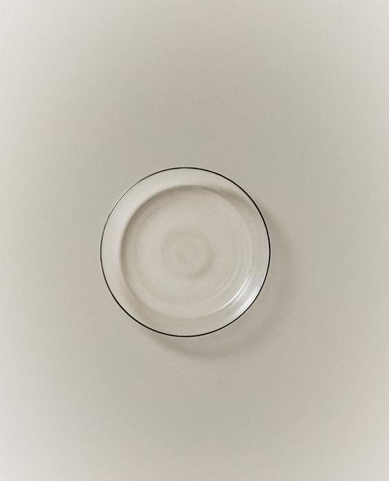 BOROSILICATE GLASS SIDE PLATE WITH RIM