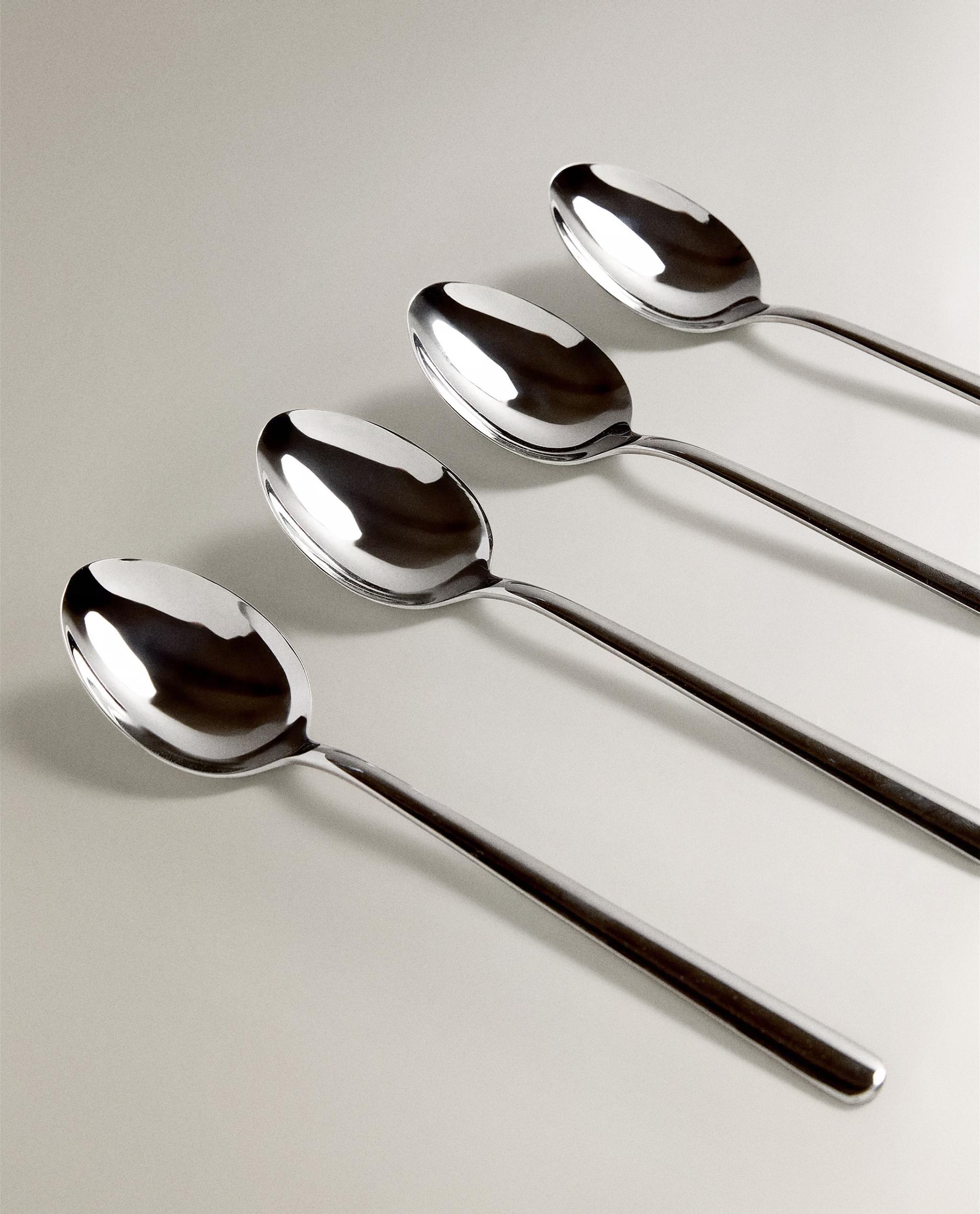 PACK OF SHINY STEEL SPOONS (PACK OF 4) product thumbnail 2