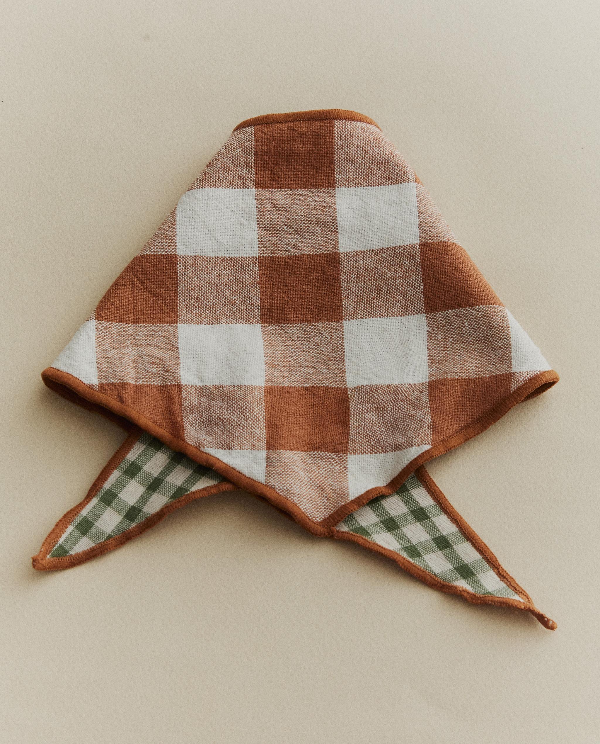 REVERSIBLE CHECK PET BANDANA